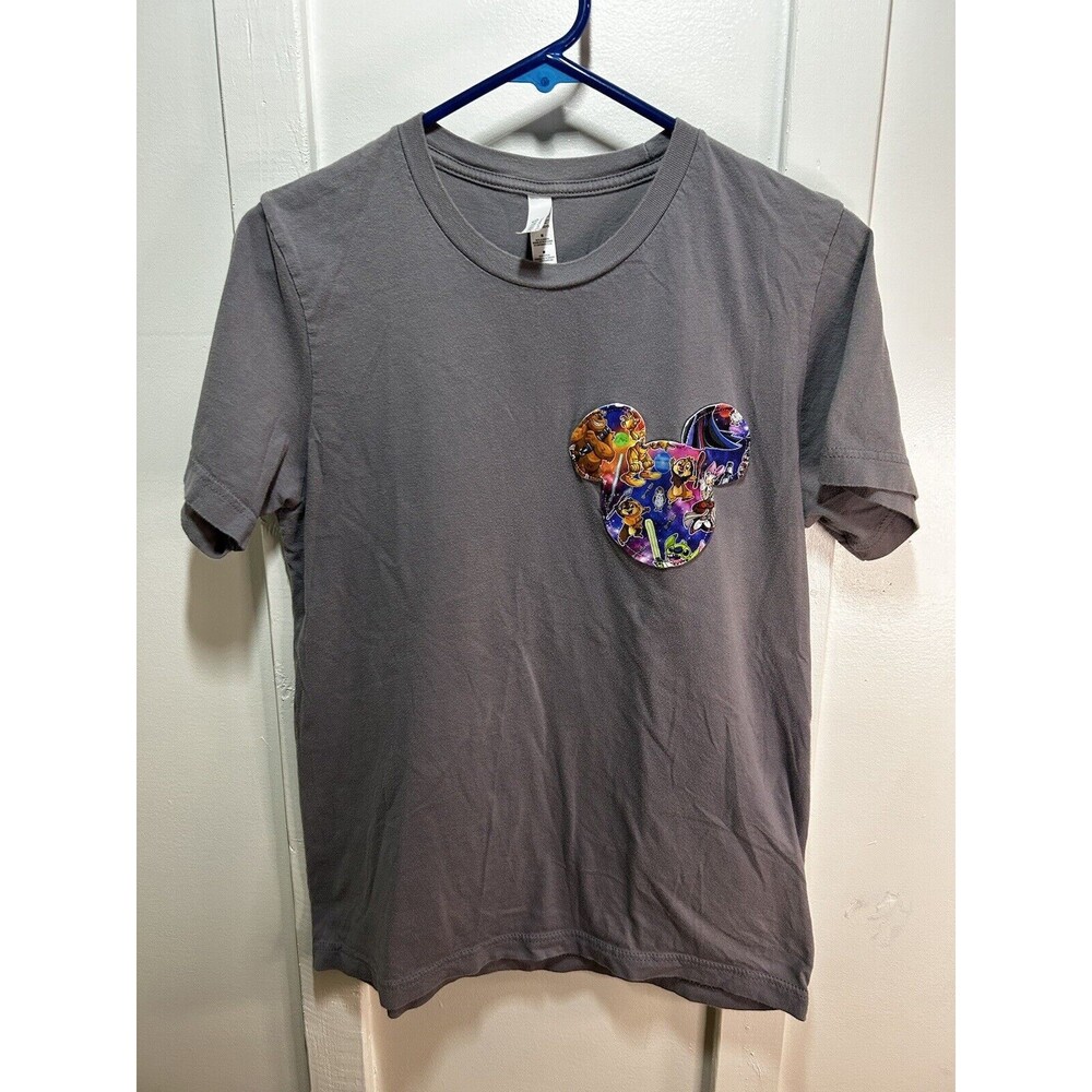 Bella Canvas Disney Theme T Shirt Grey Womens Medium